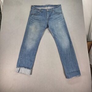 Ordinary Fits Jeans Mens 34x30 Blue Selvedge Denim Slim Straight Casual